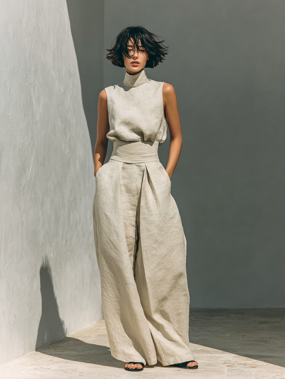 Aura - Cotton & Linen Minimalist Set