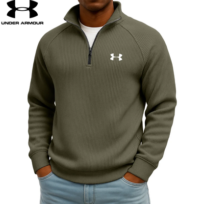 UA™ Ribbed Performance Quarter-Zip Sweatshirt