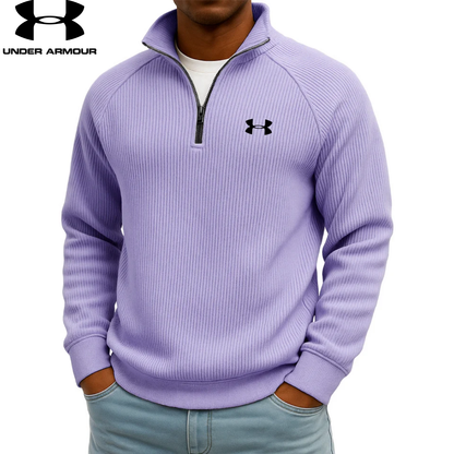 UA™ Ribbed Performance Quarter-Zip Sweatshirt