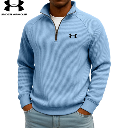 UA™ Ribbed Performance Quarter-Zip Sweatshirt