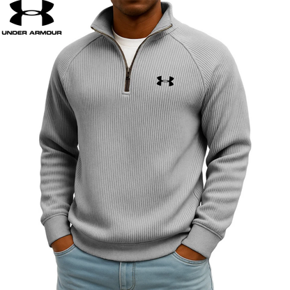 UA™ Ribbed Performance Quarter-Zip Sweatshirt