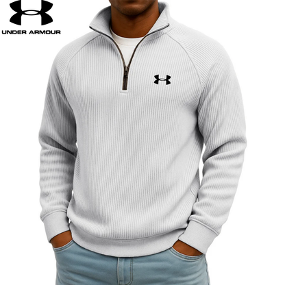 UA™ Ribbed Performance Quarter-Zip Sweatshirt