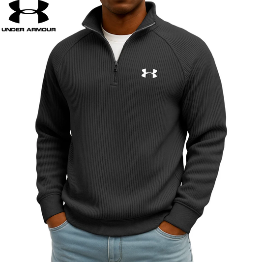 UA™ Ribbed Performance Quarter-Zip Sweatshirt