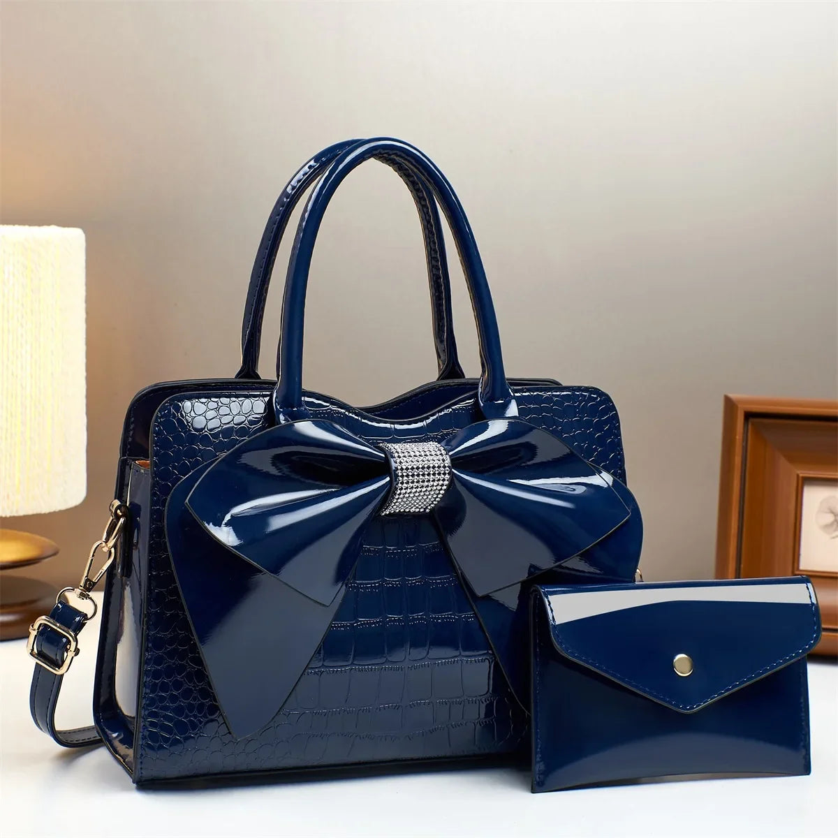 Bow Embellished Handbag