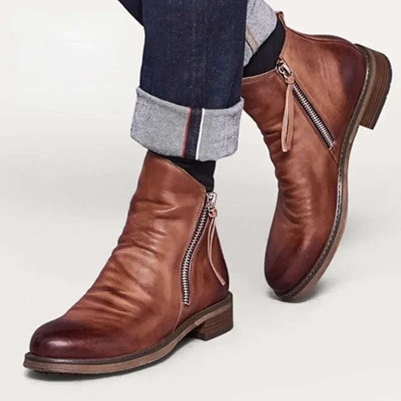 Enigma Genuine Leather Chelsea Boot