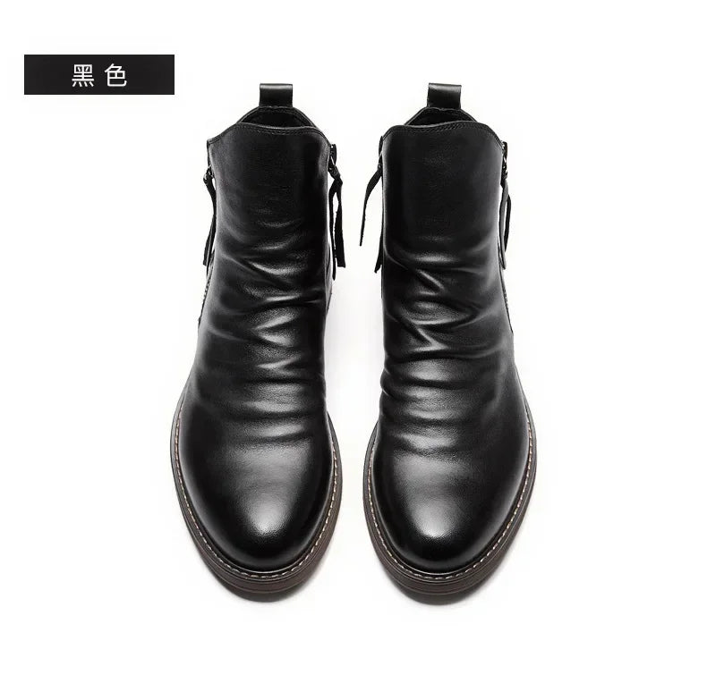 Enigma Genuine Leather Chelsea Boot