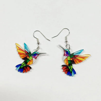 Humming Bird Prism Earrings