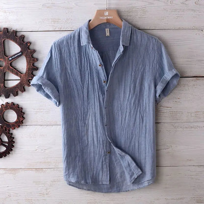 Coastal Crinkle Button-Up