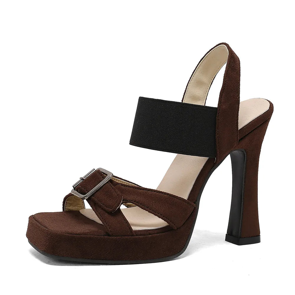 Marais Cross-Strap Heel