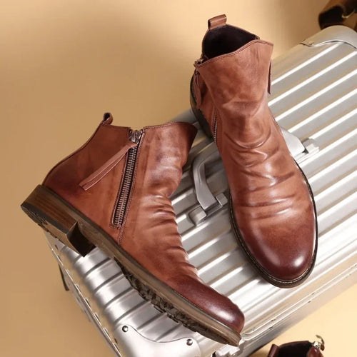 Enigma Genuine Leather Chelsea Boot