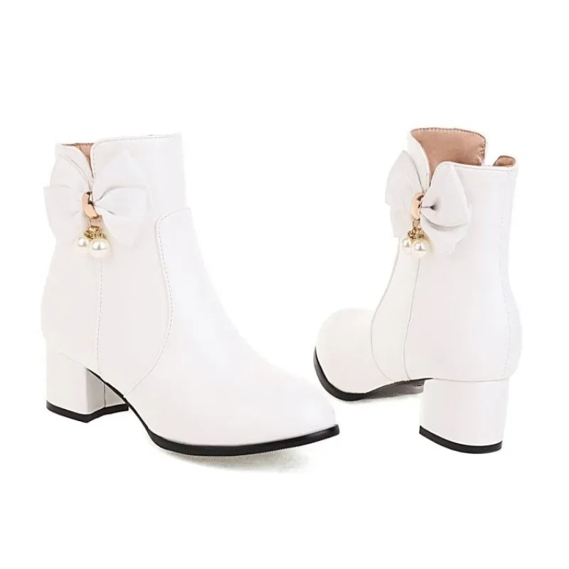 Pearlette Ribbon Heels