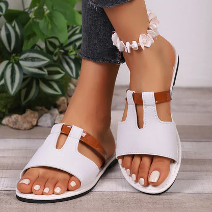 Isla Leather Slide