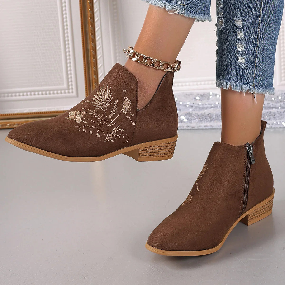 Harper Floral Boot