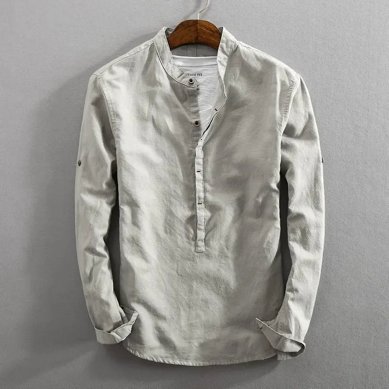 Classic Cotton Pullover Shirt