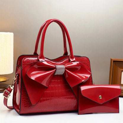 Bow Embellished Handbag